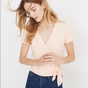 Texture and Thread Wrap Tie Top